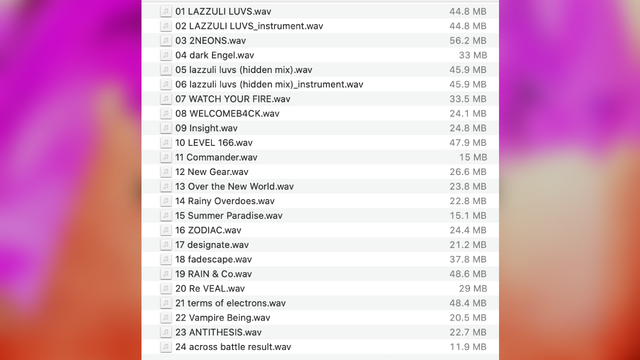 fantastic electro game music wav list