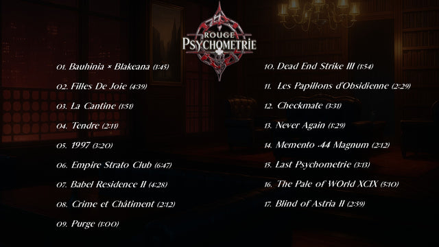 Rouge Psychometrie Game Music