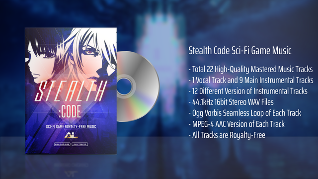 stealth code sci-fi game music features